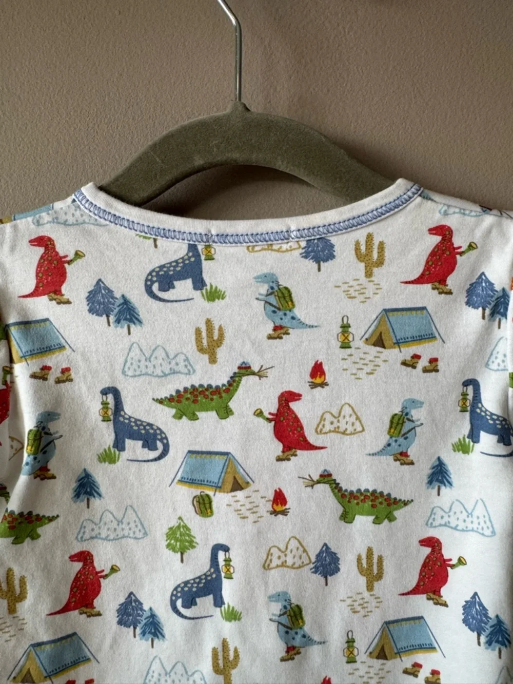 Kissy‎ Kissy Dinosaur Camping Cactus Mountain Pima Cotton Sleeper 6-9 Months